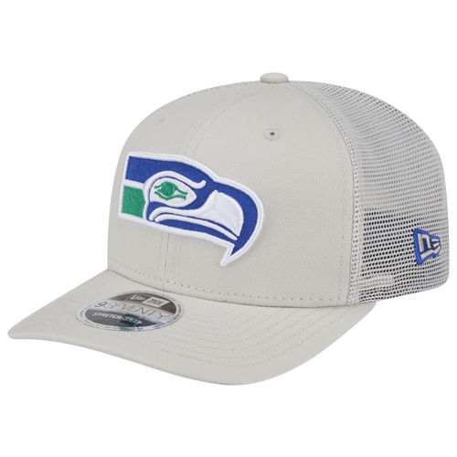 

New Era New Era Seahawks Perf 970 Adjustable Cap - Adult White/Khaki Size One Size