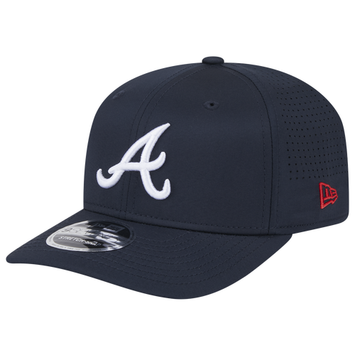 

New Era Atlanta Braves New Era Braves Perf 970 Adjustable Cap - Adult White/Navy Size One Size