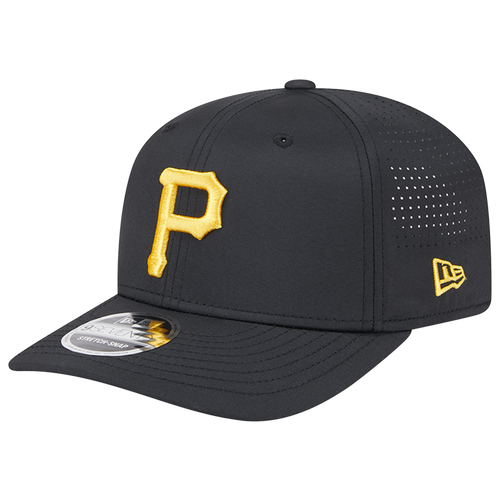 

New Era Pittsburgh Pirates New Era Piratres Perf 970 Adjustable Cap - Adult Black/White Size One Size