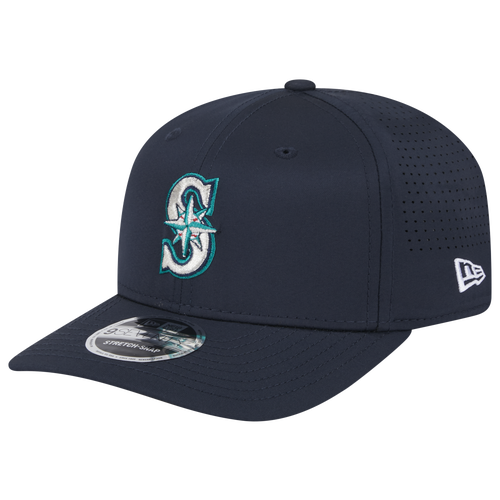 New Era Miami Marlins  Marlins Perf 970 Adjustable Cap In Navy/white