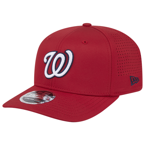 

New Era Washington Nationals New Era Nationals Perf 970 Adjustable Cap - Adult Red/White Size One Size