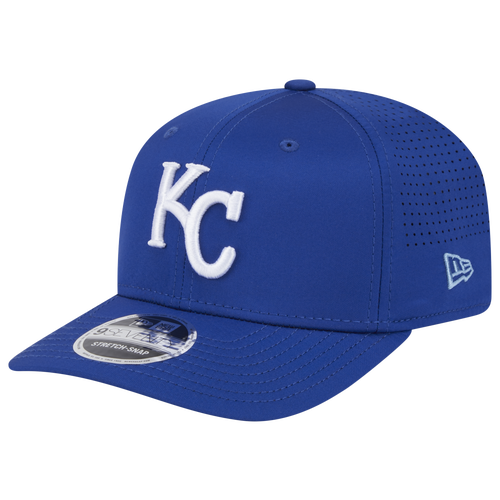 

New Era Kansas City Royals New Era Royals Perf 970 Adjustable Cap - Adult Blue/White Size One Size