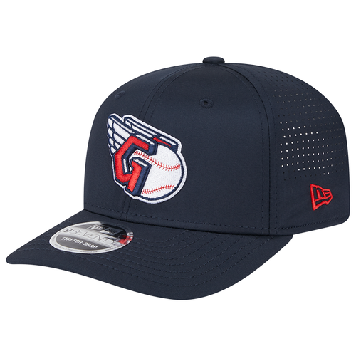 New Era Cleveland Guardians  Guardians Perf 970 Adjustable Cap In Navy/white