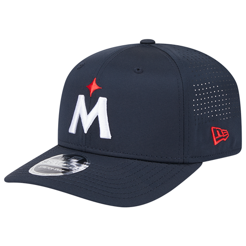 New Era Minnesota Twins  Twins Perf 970 Adjustable Cap In White/navy