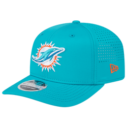 Adult - New Era Dolphins Perf 970 Adjustable Cap - Teal/White