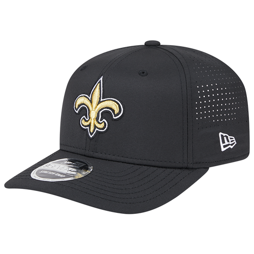 

New Era New Orleans Saints New Era Saints Perf 970 Adjustable Cap - Adult Black/Gold Size One Size