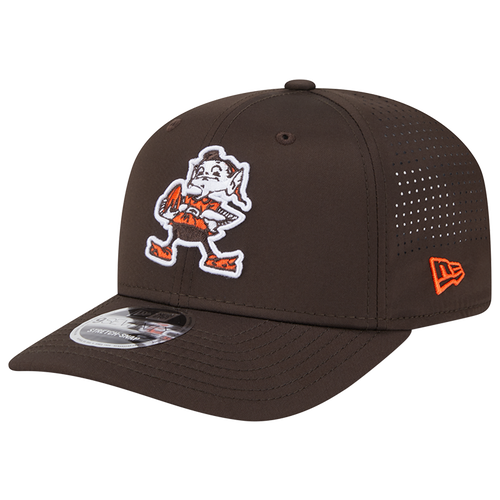 

New Era Cleveland Browns New Era Browns Perf 970 Adjustable Cap - Adult Brown/White Size One Size