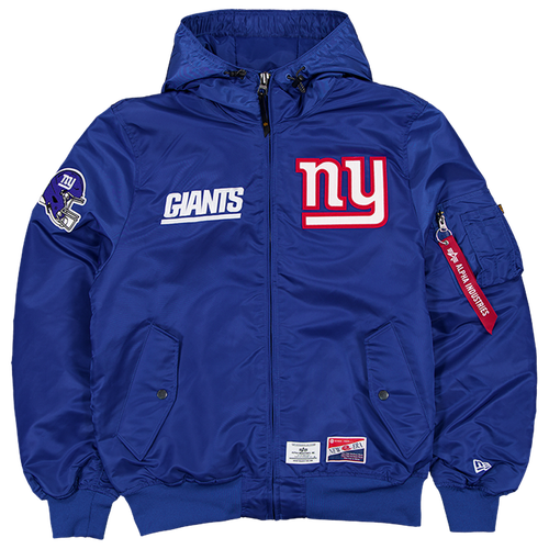 

New Era Mens New Era Giants Alpha Jacket - Mens Blue/Blue Size M