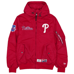 Men's - New Era Phillies Alpha Jacket - Red/Red