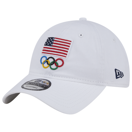 

New Era Mens New Era Olympics Adjustable Cap - Mens White/Navy Size One Size