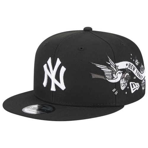 

New Era Mens New Era Yankees City Art - Mens Black/White Size One Size