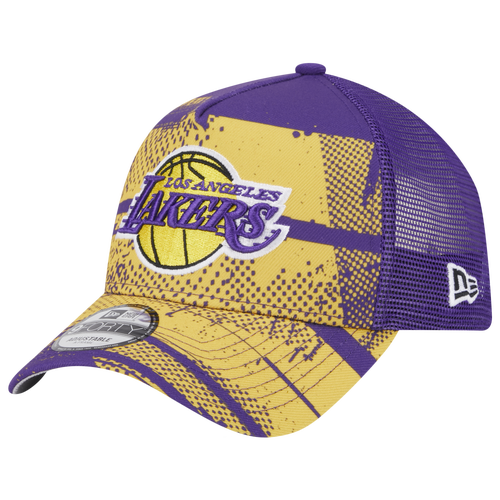 

New Era Mens Los Angeles Lakers New Era Lakers A Frame OTC NBA 24 Tip Off Hat - Mens Purple/Yellow Size One Size