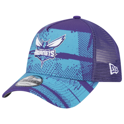 

New Era Mens New Era Hornets A Frame OTC NBA 24 Tip Off Hat - Mens Purple/Teal Size One Size