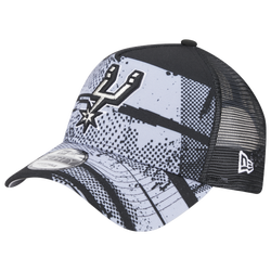 Men's - New Era Spurs A Frame OTC NBA 24 Tip Off Hat - Black/Grey