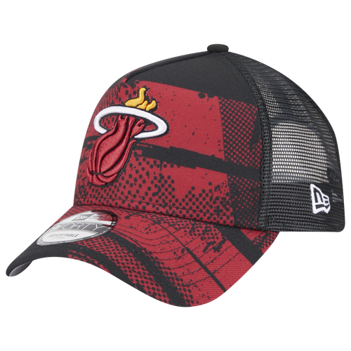 

New Era Mens Miami Heat New Era Heat A Frame OTC NBA 24 Tip Off Hat - Mens Red/Black Size One Size