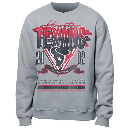 

New Era Mens New Era Texans Crew Sweatshirt - Mens Multi/Grey Size M