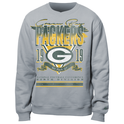 

New Era Mens New Era Packers Fitted Crew Sweatshirt - Mens Multi/Grey Size S