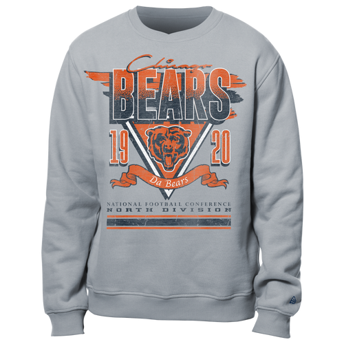 

New Era Mens New Era Bears Fitted Crew Sweatshirt - Mens Grey/Multi Size L