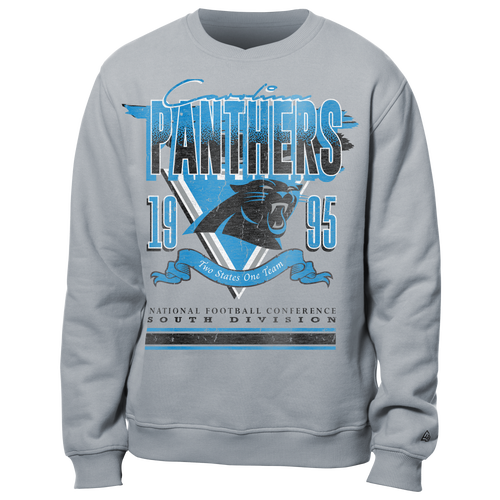 

New Era Mens New Era Panthers Fitted Crew Sweatshirt - Mens Grey/Multi Size S