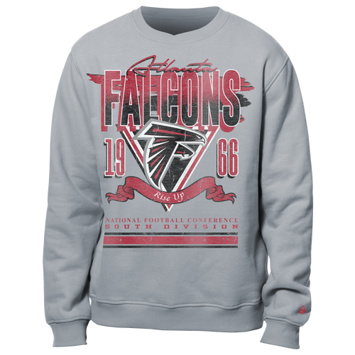 

New Era Mens New Era Falcons Fitted Crew Sweatshirt - Mens Grey/Multi Size L