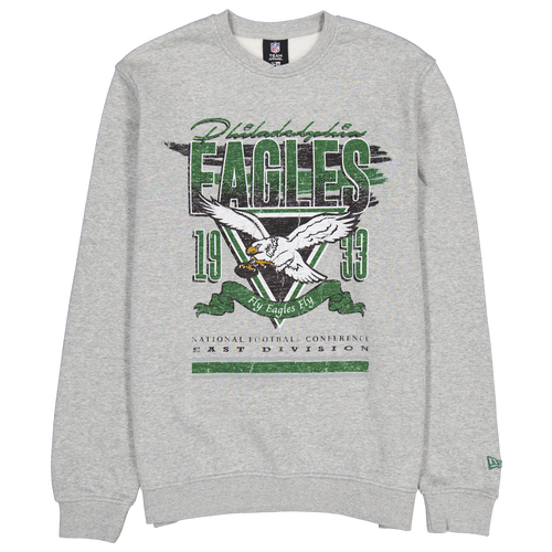 

New Era Mens New Era Eagles Crew Sweatshirt - Mens Grey/Multi Size S