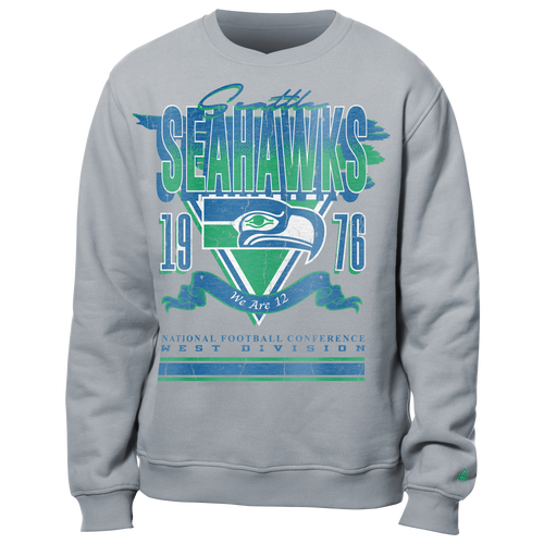 

New Era Mens New Era Seahawks Crew Sweatshirt - Mens Grey/Multi Size XXL