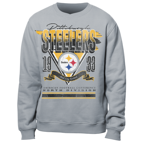 

New Era Mens New Era Steelers Crew Sweatshirt - Mens Multi/Grey Size S