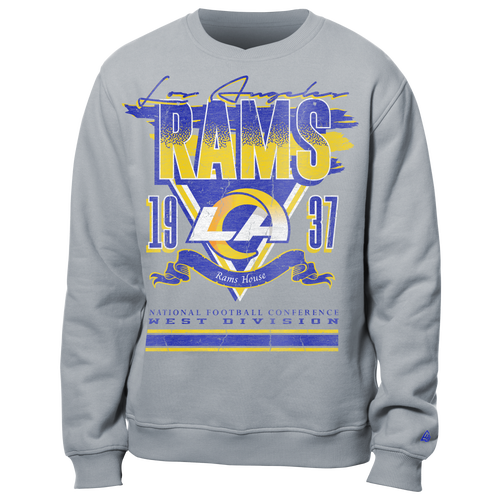 MENS - New Era Rams Crew Sweatshirt - Grey/Multi