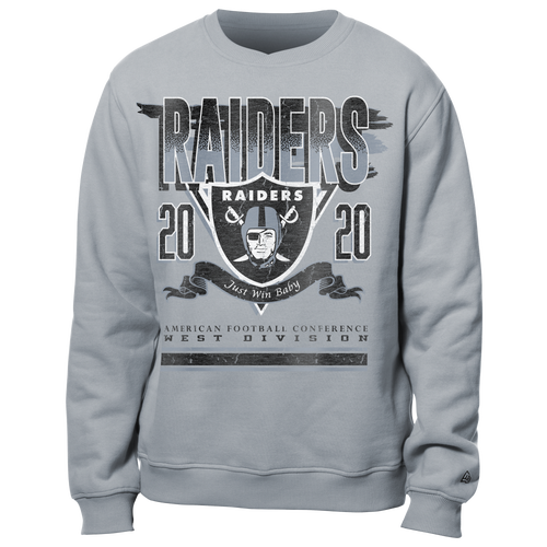 MENS - New Era Raiders Crew Sweatshirt - Multi/Grey