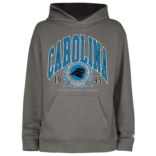 

New Era Mens New Era Panthers Fitted Pullover Hoodie - Mens Grey/Grey Size S