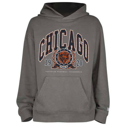 

New Era Mens New Era Bears Fitted Pullover Hoodie - Mens Grey/Grey Size L