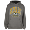 New Era Packers Fitted Pullover Hoodie - New Era Grey
