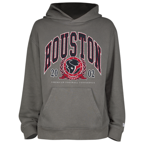 

New Era Mens New Era Texans Fitted Pullover Hoodie - Mens Grey/Grey Size XL