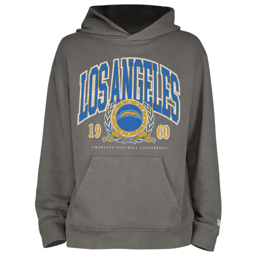 MENS - New Era Chargers Fitted Pullover Hoodie - Grey