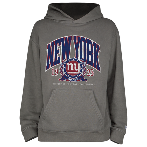 MENS - New Era NY Giants Fitted Pullover Hoodie - Grey