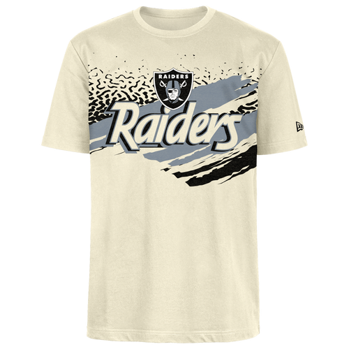 

New Era Mens New Era Raiders Fitted Short Sleeve T-Shirt - Mens Tan/Multi Size M