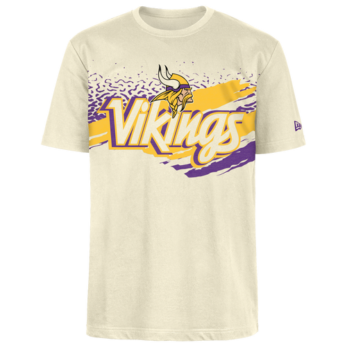 MENS - New Era Vikings Fitted Short Sleeve T-Shirt - Tan/Multi
