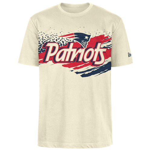 MENS - New Era Patriots Fitted Short Sleeve T-Shirt - Tan/Multi