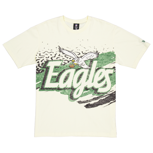 

New Era Mens New Era Eagles Fitted Short Sleeve T-Shirt - Mens Tan/Multi Size M