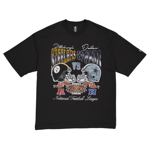 MENS - New Era Cowboys/Steelers Super Bowl Short Sleeve T-Shirt - Black/Multi