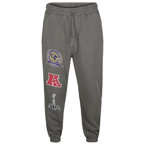 

New Era Mens New Era Ravens Fitted Sweatpants - Mens Grey/Grey Size M