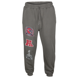 Men's - New Era Patriots Fitted Sweatpants - Grey/Grey