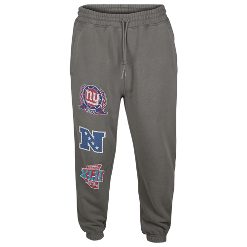 

New Era Mens New Era NY Giants Fitted Sweatpants - Mens Grey/Grey Size L