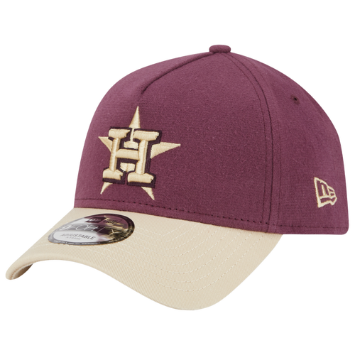 

New Era Houston Astros New Era Astros Moleskin A-Frame - Adult Maroon/Tan Size One Size