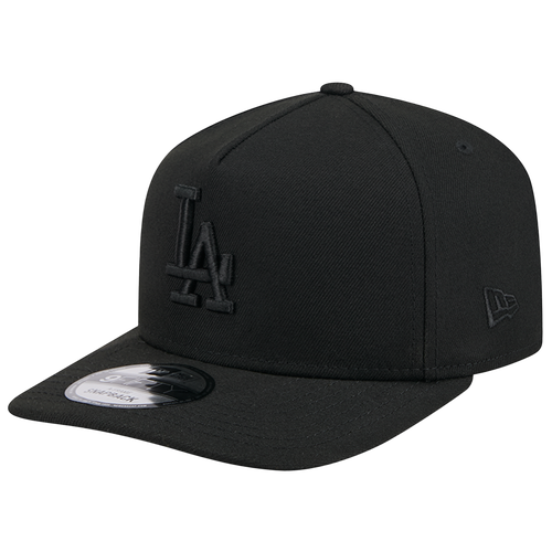 

New Era Mens New Era Dodgers 9FIFTY A-Frame Cap - Mens Black/Black Size One Size