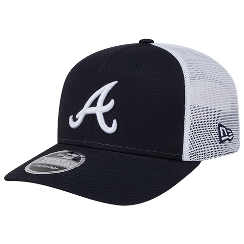 

New Era Mens Atlanta Braves New Era Atlanta Braves CTN Trucker Cap - Mens Navy/White Size One Size