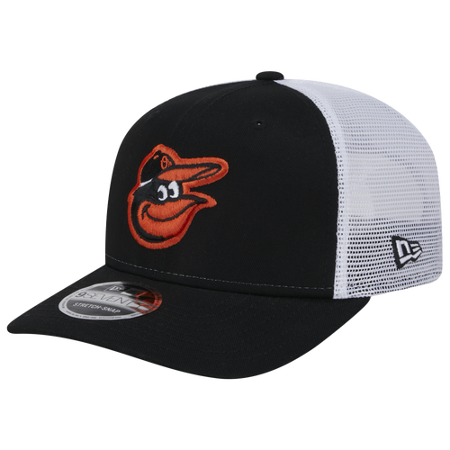 

New Era Mens Baltimore Orioles New Era Baltimore Orioles CTN Trucker Cap - Mens Black/White Size One Size