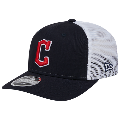 

New Era Mens Cleveland Guardians New Era Cleveland Guardians CTN Trucker Cap - Mens White/Navy Size One Size