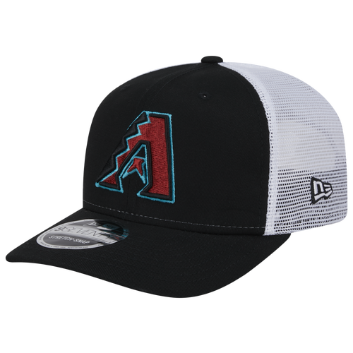 

New Era Mens Arizona Diamondbacks New Era Arizona Diamondbacks CTN Trucker Cap - Mens Black/White Size One Size