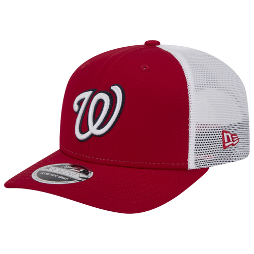 

New Era Mens Washington Nationals New Era Washington Nationals CTN Trucker Cap - Mens Red/Navy/White Size One Size